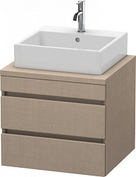 Модуль под раковину DuraStyle 60х54,8х51,2 см, без консоли, 2 ящика, лён DS531507575 Duravit