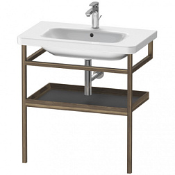 Консоль для раковины DuraStyle 74х44х80,5 см, чёрный орех / графит матовый DS988204977 Duravit