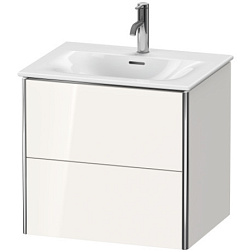 Модуль под раковину XSquare 61х47,8х56 см, белый глянцевый, система push-to-open XS432202222 Duravit
