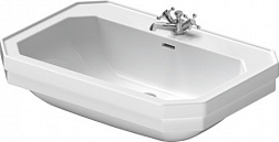 Подвесная раковина 1930 Series 80х55х24,5 см, 1 отв. под смеситель, DuraCeram 0438800000 Duravit