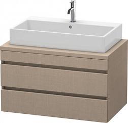 Модуль под раковину DuraStyle 90х54,8х51,2 см, без консоли, 2 ящика, лён DS531807575 Duravit