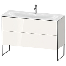 Модуль под раковину XSquare 121х47,8х84 см, белый глянец, система push-to-open XS452602222 Duravit