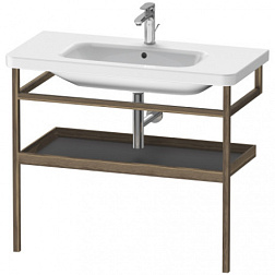 Консоль для раковины DuraStyle 94х44х80,5 см, чёрный орех / графит матовый DS988304977 Duravit
