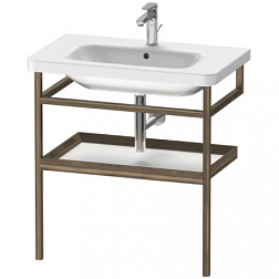 Консоль для раковины DuraStyle 74х44х80,5 см, чёрный орех / белый матовый DS988201877 Duravit