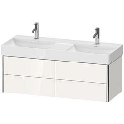 Модуль под раковину XSquare 118,4х46х39,7 см, белый глянец, система push-to-open XS416402222 Duravit