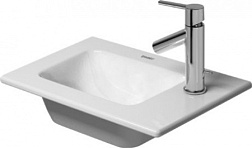 Подвесная раковина ME by Starck 43х30х15 см, с переливом, wondergliss, санфарфор 07234300001 Duravit