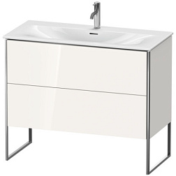 Модуль под раковину XSquare 101х47,8х84 см, белый глянец, система push-to-open XS452502222 Duravit