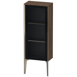 Шкаф XViu 40х24х89 см, орех темный/черный матовый, левый XV1360LB221 Duravit