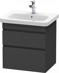 Модуль под раковину DuraStyle 58х44,8х61 см, графит матовый, 2 ящика DS648004949 Duravit