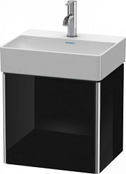 Модуль под раковину XSquare 43,4х34х39,7 см, чёрный глянцевый, петли слева, система push-to-open XS4060L4040 Duravit