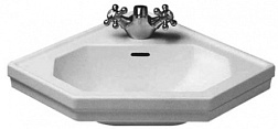 Подвесная раковина 1930 Series 59,5х45х19,5 см, санфарфор, угловая 0793420000 Duravit