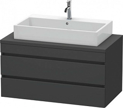 Модуль под раковину DuraStyle 100х54,8х51,2 см, без консоли, 2 ящика, графит матовый DS531904949 Duravit