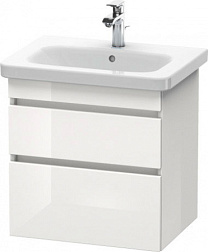 Модуль под раковину DuraStyle 58х44,8х61 см, белый глянцевый, 2 ящика DS648002222 Duravit