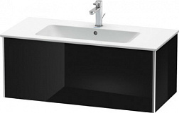 Модуль под раковину XSquare 101х47,8х40 см, чёрный глянцевый, система push-to-open XS407304040 Duravit