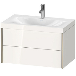 Модуль с раковиной XViu 80 см, подвесной монтаж, система push-to-open XV4615OB122C Duravit
