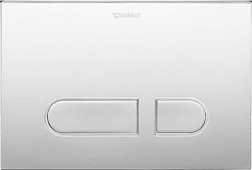 Клавиша смыва DuraSystem пластик, механическая, хром WD5001021000 Duravit
