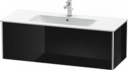 Модуль под раковину XSquare 121х47,8х40 см, черный глянцевый, система push-to-open XS407404040 Duravit