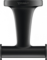 Крючок Starck T матовый, двойной, цвет черный 0099304600 Duravit