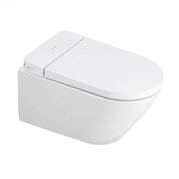 Подвесной электронный унитаз SensoWash® D-Neo 37,5х58 см, безободковый, функция биде, с сиденьем 654000012004300 Duravit