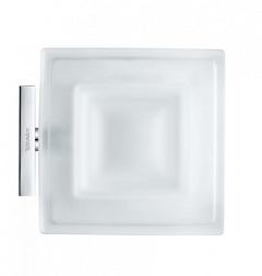 Настенная мыльница Karree хром, с держателем 0099521000 Duravit