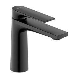 Смеситель для умывальника Tulum матовый, неповоротный излив, чёрный цвет, без донного клапана TU1020002046 Duravit